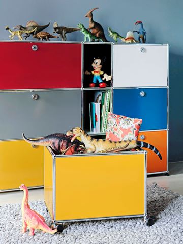 Multi-coloured USM Haller kids furniture