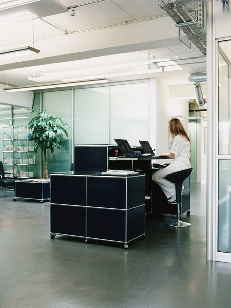 Behind The Reception Desk Commercial Usm Modular Furniture