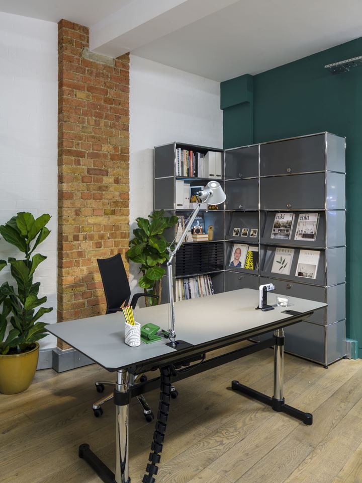 USM Haller quality metal office furniture in grey